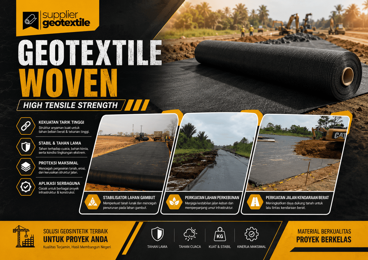 Gotextile Woven 200 Gr Ukuran 4 Meter X 200 Meter Geotextile Woven 200 Gr Ukuran 4 Meter X 200 Meter Rp 8.402.000 Tokopedia Gambar Geotextile Woven 150 Gsm / 4 X 50 M Geotextile Woven 150 Gsm / 4 X 50 M Rp 2.840.000 Tokopedia Gambar Geotextile Woven 250 Gram - 4m X 150m Geotextile Woven 250 Gram - 4m X 150m Rp 5.700.000 Tokopedia Gambar Geotextile Woven / 4 X 50 M Geotextile Woven / 4 X 50 M Rp 1.675.500 Tokopedia Gambar + Geotextile Woven 250 Gr (Roll) + Geotextile Woven 250 Gr (Roll) Rp 8.202.000 Tokopedia Gambar Geotextile Woven 150gram.Harga Per Meter Persegi (M²) Geotextile Woven 150gram.Harga Per Meter Persegi (M²) Rp 6.000 Tokopedia Gambar Geotextile Woven 4 X 100 M (Permeter) Geotextile Woven 4 X 100 M (Permeter) Rp 35.000 Tokopedia Gambar Geotextile Woven 200 Gsm / 4 X 50 M Geotextile Woven 200 Gsm / 4 X 50 M Rp 3.575.000 Tokopedia Gambar Jual Geotextile Woven 250 Gr Hitam Harga Per Meter Jual Geotextile Woven 250 Gr Hitam Harga Per Meter Rp 10.320 Tokopedia Gambar Geotextile Woven 200gr Geotextile Woven 200gr Rp 6.000.000 Tokopedia Gambar Geotextile Woven 100/50 Kn Geotekstil Import Geotextile Woven 100/50 Kn Geotekstil Import Rp 34.020.000 Tokopedia Gambar Geotextile Woven Pp 300 Gr High Tensile 60 - 70 Kn / Woven Geotextile Woven Pp 300 Gr High Tensile 60 - 70 Kn / Woven Rp 1.000 Tokopedia Gambar Geotextile Woven / Weedmat 4 X 100 M (Per Meter) 10pcs Geotextile Woven / Weedmat 4 X 100 M (Per Meter) 10pcs Rp 1.725.000 Tokopedia Gambar Geotextile Woven 250 Gr Geotextile Woven 250 Gr Rp 6.050.000 Tokopedia Gambar Geotextile Woven 150 Gram New Berkualitas Geotextile Woven 150 Gram New Berkualitas Rp 7.344.000 Tokopedia Gambar Geotextile Woven 250 Gr - Ukuran 4m X 150m Geotextile Woven 250 Gr - Ukuran 4m X 150m Rp 6.350.000 Tokopedia Gambar Geotextile Woven 300 Gr Ukuran 4 Meter X 150 Meter Geotextile Woven 300 Gr Ukuran 4 Meter X 150 Meter Rp 9.450.000 Tokopedia Gambar Geotextile Woven Pp 250 Gr Hitam Berkualitas / Weedmat Mulsa Geotextile Woven Pp 250 Gr Hitam Berkualitas / Weedmat Mulsa Rp 1.000 Tokopedia Gambar Supplier Geotextile Woven Pp 250 Gsm Per Roll - Hitam Supplier Geotextile Woven Pp 250 Gsm Per Roll - Hitam Rp 6.192.000 Tokopedia Gambar Geotextile Woven 300 Gr Geotextile Woven 300 Gr Rp 7.420.000 Tokopedia Gambar Geotextile Woven - Ukuran 4m X 200m - 150 Gram Geotextile Woven - Ukuran 4m X 200m - 150 Gram Rp 4.400.000 Tokopedia Gambar Geotextile Woven 150 Gram - 4m X 200m Geotextile Woven 150 Gram - 4m X 200m Rp 4.200.000 Tokopedia Gambar Geotextile Woven 200 Gr ( 4 M X 200 M ) - Perkuatan Tanah / Separator Geotextile Woven 200 Gr ( 4 M X 200 M ) - Perkuatan Tanah / Separator Rp 5.500.000 Tokopedia Gambar Geotextile Woven 150gram 4meter X 200meter Geotextile Woven 150gram 4meter X 200meter Rp 8.033.500 Tokopedia Gambar Geotextile/Geotextile Nonwoven 150, 200, 250 Sampai 600 Gsm Baligeotex - 600 Gsm Geotextile/Geotextile Nonwoven 150, 200, 250 Sampai 600 Gsm Baligeotex - 600 Gsm Rp 100 Tokopedia Gambar Spesial Geotextile Woven 150gr 4x50m 200m2 | Vetra Geotekstil Woven Spesial Geotextile Woven 150gr 4x50m 200m2 | Vetra Geotekstil Woven Rp 3.250.500 Tokopedia Gambar Jual Harga Geotextile Woven Pp 250 Gram Ukuran 4 X 150m Pabrikasi Jual Harga Geotextile Woven Pp 250 Gram Ukuran 4 X 150m Pabrikasi Rp 6.400.000 Tokopedia Gambar Geotextile Woven 200/50 Kn Geotekstil Import Geotextile Woven 200/50 Kn Geotekstil Import Rp 40.500.000 Tokopedia Gambar Geotextile Woven 200 Gr - Ukuran 4m X 200m Geotextile Woven 200 Gr - Ukuran 4m X 200m Rp 5.670.000 Tokopedia Lihat semua Gambar dari geotek.co.id Bersponsor Geotextile Woven IGP PT. Inti Geotek Pratama http://www.geotek.co.id Distributor Terpercaya — Beli Geotextile Woven dan Non Woven dari Inti Geotek... Kompleks Mutiara Taman Palem, Jalan Kamal Raya Outer Ring Road Blok B-01 No.36, Cengkareng Timur, Kota Jakarta Barat, Daerah Khusus Ibukota Jakarta‎ - ‎Hari ini tutup · Jam buka Bersponsor Geotextile Price Check constc.com https://www.constc.com › geotextile › geomembrane Geotextile Price Offers — Get top-quality geotextiles direct from the manufacturer. Bulk discounts available! Jual Geotextile Woven Terbaik - Harga Murah Juni 2024 & ... Tokopedia https://www.tokopedia.com › find › geotextile-woven Geotextile Non Woven 200gr Ukuran per 4 Meter x 1 Meter. Rp40.000. rating. 4.9 ... Daftar Harga Geotextile Woven Terbaru Juni 2024. Harga Geotextile Non Woven 150 ... Skor: 5 · ‎305 ulasan Orang lain juga bertanya Berapa harga geotextile non woven? Apa perbedaan geotextile woven dan non woven? Apa keunggulan woven geotekstil? Apakah geotextile tembus air? Masukan Jual Geotextile Woven Terbaik - Harga Murah Juni 2024 & ... Tokopedia https://www.tokopedia.com › Geotextile Woven Non Woven Geotextile 300 gram - Ukuran ( 4m x 100m ). Rp4.223.000 ; Jual Kain Geotextile Non Woven 150 Gram uk.4x1m - Harga Murah (Eceran). Rp41.500. rating. 4.9. Skor: 5 · ‎34 ulasan Jual Geotextile Woven Terbaru - Jun 2024 Lazada https://www.lazada.co.id › tag › geotextile-woven KARPET GEOTEXTILE NON WOVEN VERTICAL MURAH /KARPET SERBAGUNA. Rp15.500 ; Geotextile 150 gram non woven 100x100 cm/1 m2. Rp11.500. Skor: 4,9 · ‎2.800 suara Jual Termurah Geotextile Woven - Per Roll 200 gr ... Shopee https://shopee.co.id › ... › Material Konstruksi harga geotextile woven per m2 dari shopee.co.id Beli Termurah Geotextile Woven - Per Roll 200 gr Ukuran ( 4m x 200m ) Terbaru Harga Murah di Shopee. Ada Gratis Ongkir, Promo COD, & Cashback. Rp 6.670.000,00 · ‎Ada Stok Gambar geotextile non per roll tokopedia 200 gram tensile strength kuat tarik geosintetik150 gr geomembrane geotekstil non Jual Geotextile Woven 200 Gr Hitam Harga Per Meter Murah Jual Geotextile Woven 200 Gr Hitam Harga Per Meter Murah Tokopedia Harga Geotextile Per Roll Murah Terbaru di Indonesia Harga Geotextile Per Roll Murah Terbaru di Indonesia PT Indotex Bangun Mandiri Jual Geotextile Woven 200 Gr Pp Black Murah Harga Per Meter Jual Geotextile Woven 200 Gr Pp Black Murah Harga Per Meter Tokopedia Masukan 6 gambar lainnya DAFTAR HARGA GEOTEXTILE NON WOVEN PT. Abadi Metal Utama https://abadimetalutama.com › daftar-harga-geotextile-n... DAFTAR HARGA GEOTEXTILE NON WOVEN · 150 gram (4x100m) = Rp. 1.727.000_- · 200 gram (4x100m) = Rp. 2.302.000_- · 250 gram (4x100m) = Rp. 2.878.000_- · 300 gram ( ... Geotextile Non Woven GT 200 gr, Lebar 2 meter ... Shopee https://shopee.co.id › ... › Dekorasi › Karpet & Tikar harga geotextile woven per m2 dari shopee.co.id Geotextile Non Woven GT 200, lebar 2 meter tebal 2,05 mm, warna putih. Harga Rp. 11.000 untuk 1 M2. Pembelian harus kelipatan 2, misalnya 2, 4, 6, 8 dst. Rp 11.000,00 · ‎Stok Habis